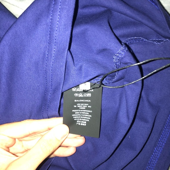 Balenciaga Blue Campaign T-Shirt - Picture 4 of 4